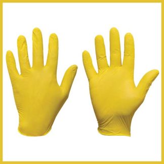 Yellow Nitrile Gloves